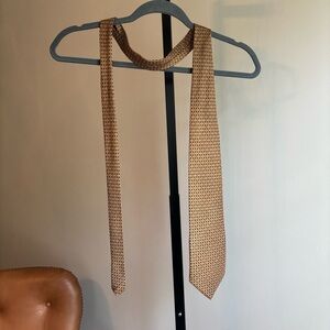 Nautica Gold Navy Tie Classic Accessory